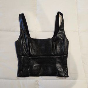 Wilfred leather top